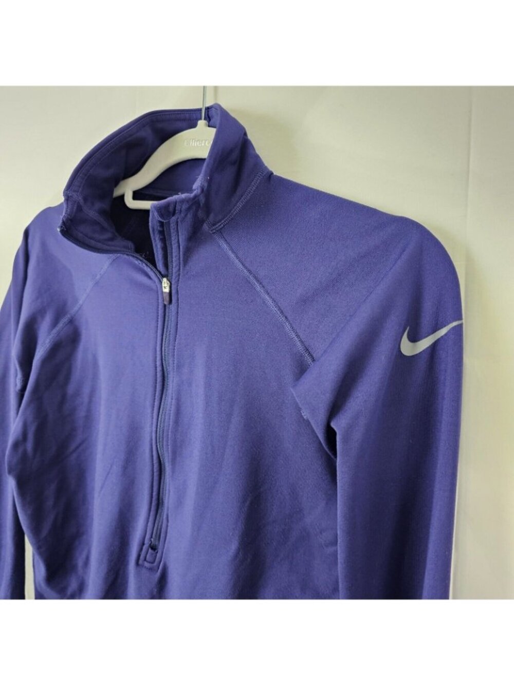 Nike Pro Sweatshirt Womens S Blue 1/2 Zip DriFit Pullover Activewear Athleisure - Picture 3 of 13